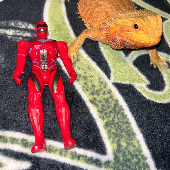 Kids used action lights up dead Battery Power Ranges Red Ranger Movie figure - Picture 1 of 3